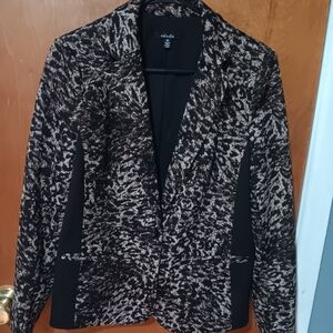 Rafaella Black and tan animal print BLAZER. NEW W/ TAGS!